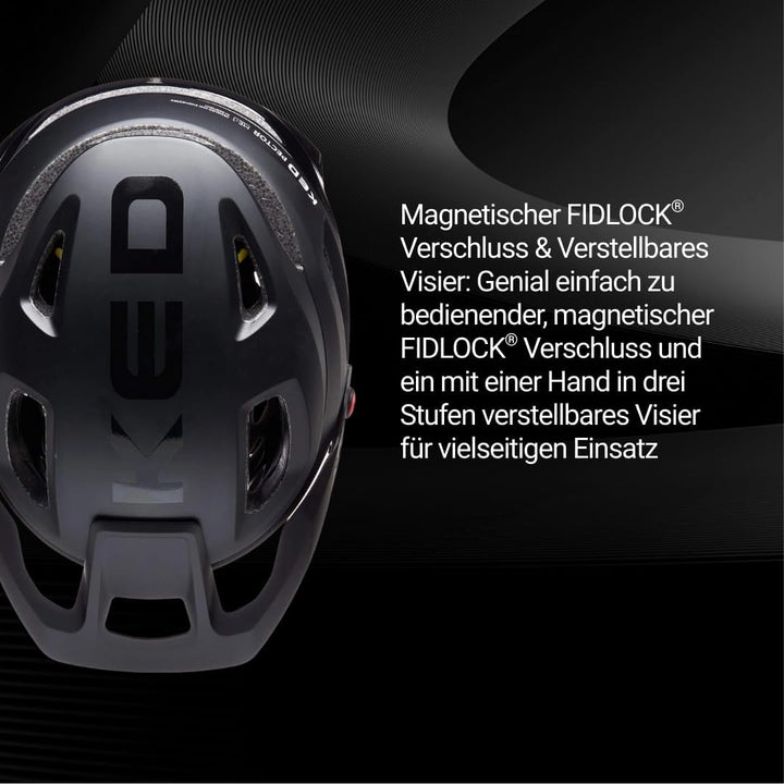 Pector ME-1 Mountainbike Helm, NTA 8776, MIPS, BOA Fit System, FIDLOCK, 14 Belüftungsöffnungen, 350g