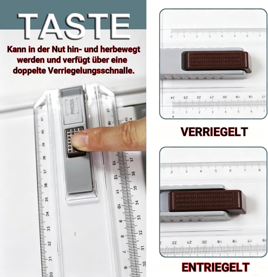 A3 Zeichenbrett, Geo-Board gz Platte, Multifunktionaler Zeichenplatte Din A3 Zeichenschiene mit Wink