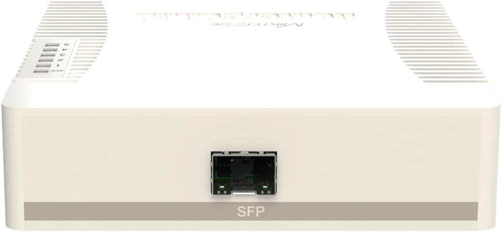 MikroTik RouterBOARD RB260GSP, 5-Port Gigabit Smart Switch mit SFP-Käfig, SWoS, Netzteil, POE-OUT