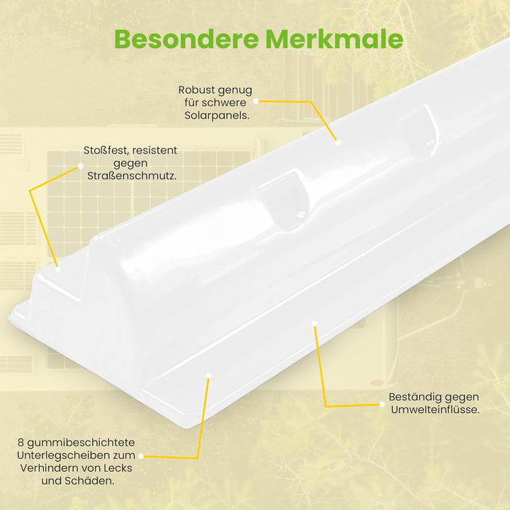 Offgridtec© ABS Solarmodul-Spoiler Halterung weiss 68cm - Heavy Duty 2er Set Haltespoiler 68cm, 2er