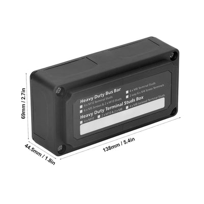 300 A Sammelschiene Stromverteilerblock DC 48 V M8 Anschlussbolzen Batterieanschlussblock für Auto,