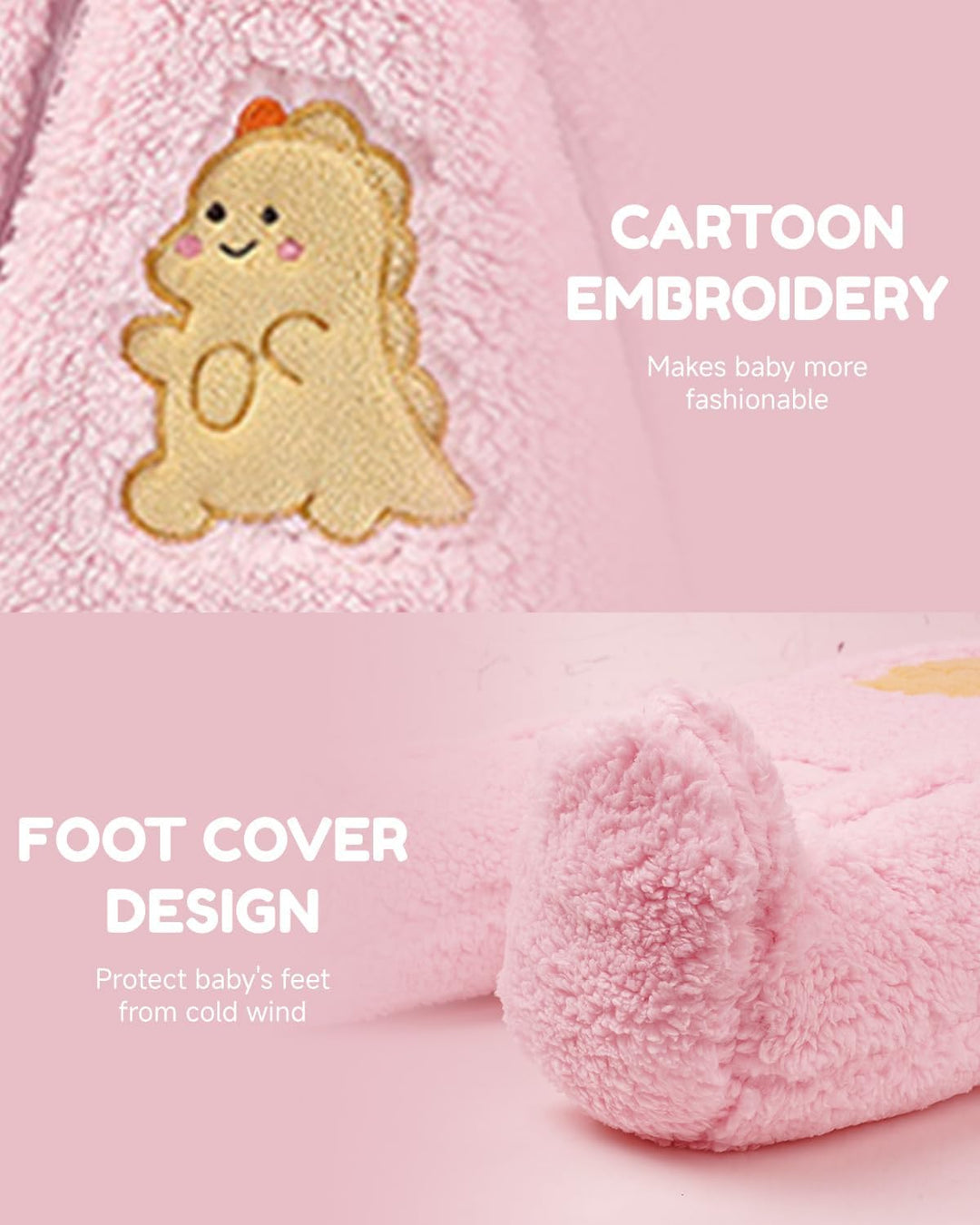 JiAmy Baby Winter Overall Mit Kapuze Schneeanzüge Outfits Fleece Bär Strampler Jungen Mädchen Jumpsu