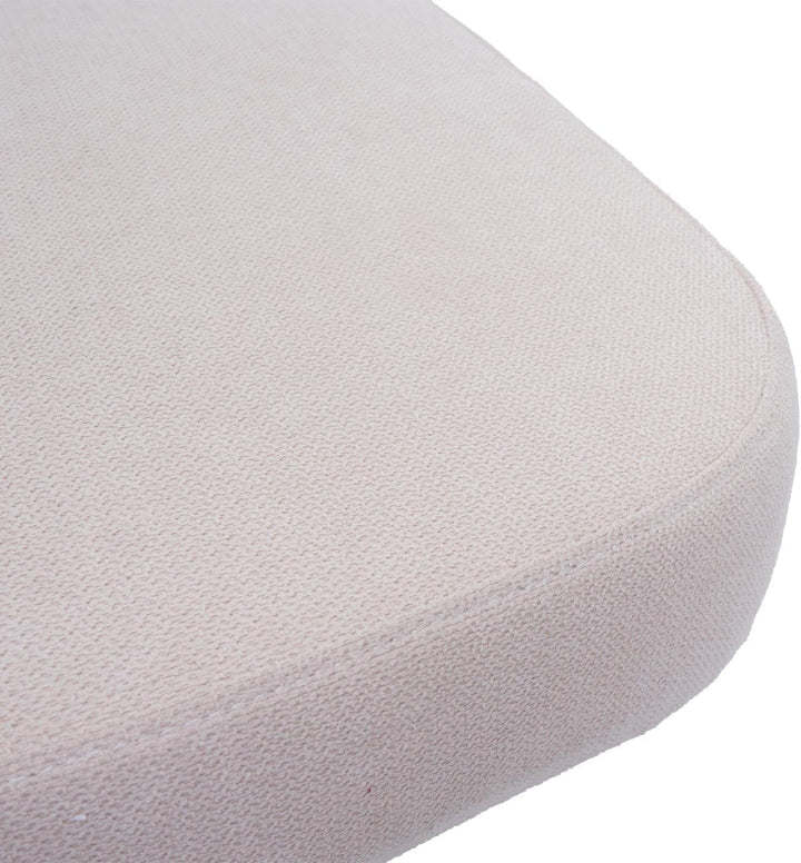 Mendler Kniestuhl HWC-Q46, Sitz-/Kniehocker höhenverstellbar Rollen Stoff/Textil (200g/m²) Holz - Cr