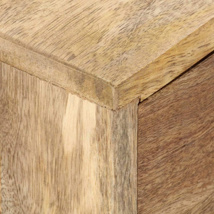 vidaXL Mangoholz Massiv TV Schrank mit 4 Türen Lowboard Fernsehschrank Fernsehtisch TV Möbel Board S