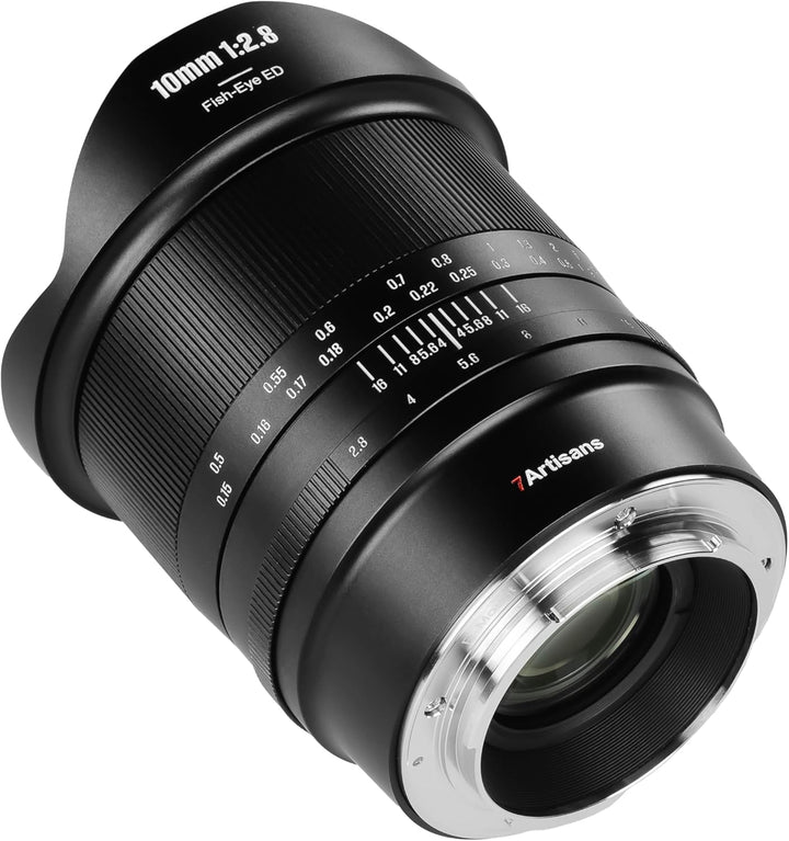 7Artisans 10mm F2.8 II für L-Mount Objektiv, Ultra Weitwinkel Fisheye Objektiv Vollformat 185° Manue