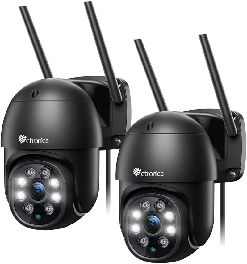 Ctronics PTZ Überwachungskamera Aussen WLAN, 1080P Kabellose WiFi IP Kamera Outdoor mit Automatische