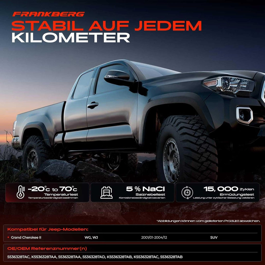 Frankberg Fensterheber Mit Motor Vorne Links Kompatibel mit Grand Cherokee II WJ, WG Alle Motoren SU