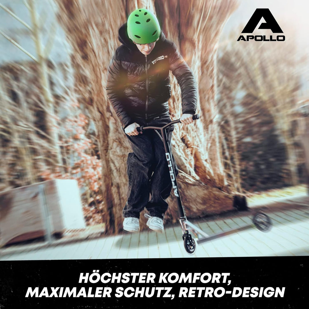 Apollo Skaterhelm Herren, Damen und Kinder | Kinderfahrradhelm | Verstellbar | Skateboard, Scooter,