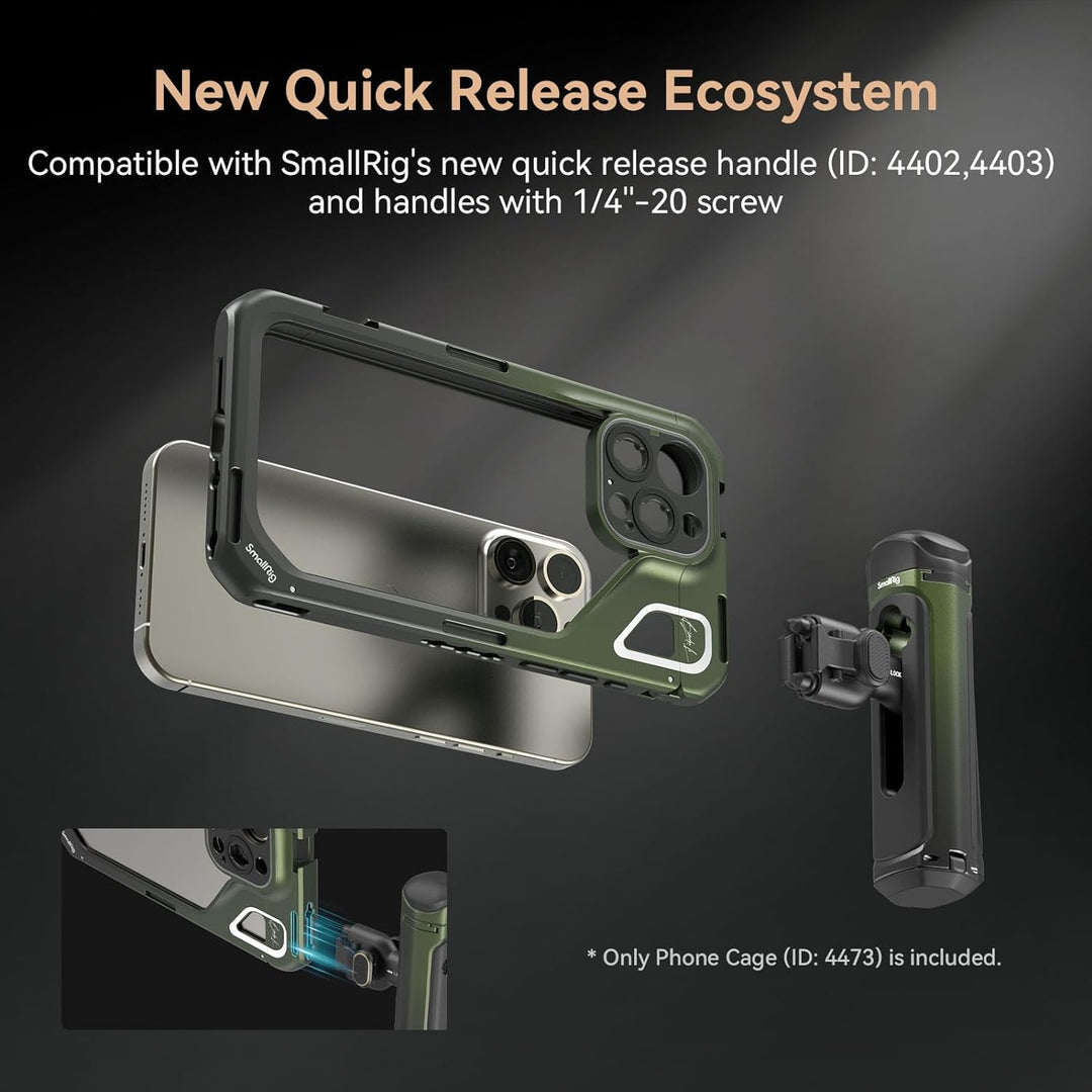 SMALLRIG x Brandon Li Mobiler Videokäfig für iPhone 15 Pro Max Co-Design Edition, Smartphone-Videokä