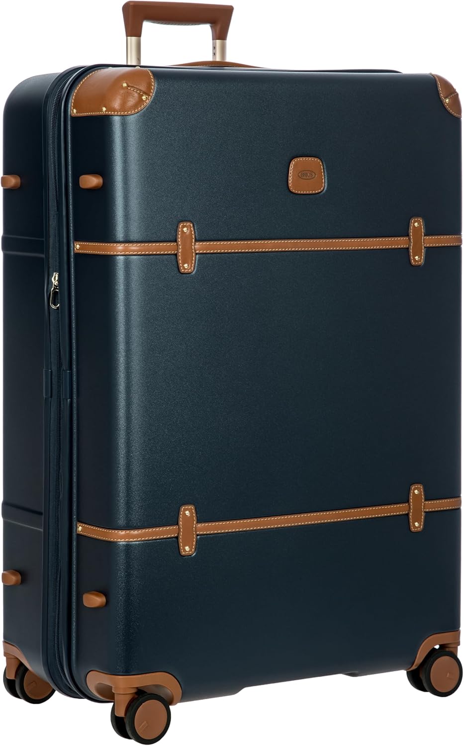 Bric's Bellagio 3.0 Spinner Trunk – Luxus-Hartschalengepäck mit grossen Rädern, Teleskopgriff, Leder