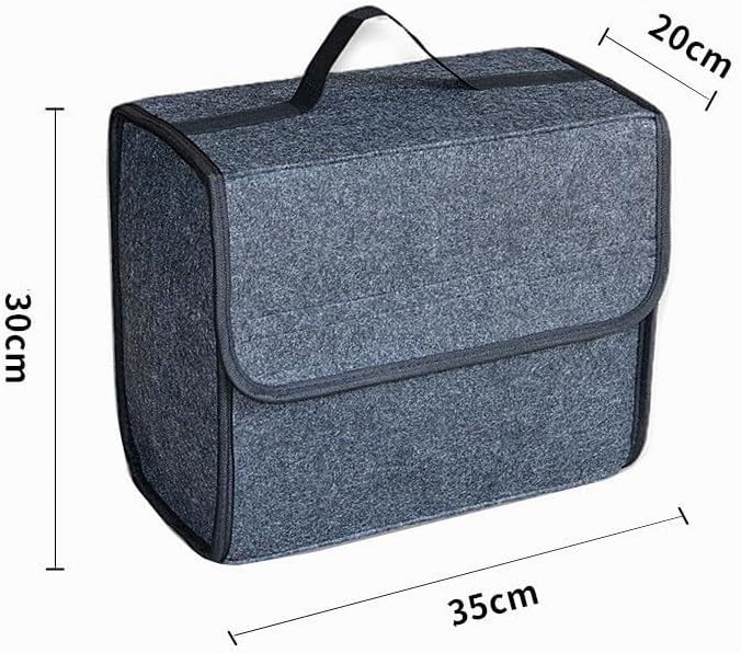 2 Stück Kofferraum Organizer, 35 * 20 * 30cm,Auto Kofferraum Organizer, Filz Box Kofferraumtasche To