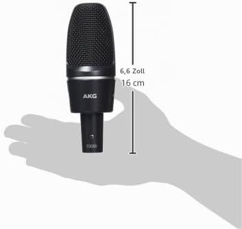 AKG C3000 Hochleistungs-Grossmembran-Kondensatormikrofon, schwarz, C3000