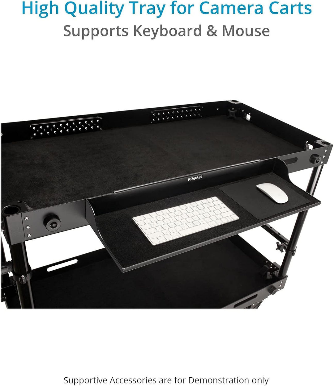 PROAIM Tastaturablage für Kamera-Produktionswagen mit 4mm breiter Kante| für Proaim Victor, Victor V