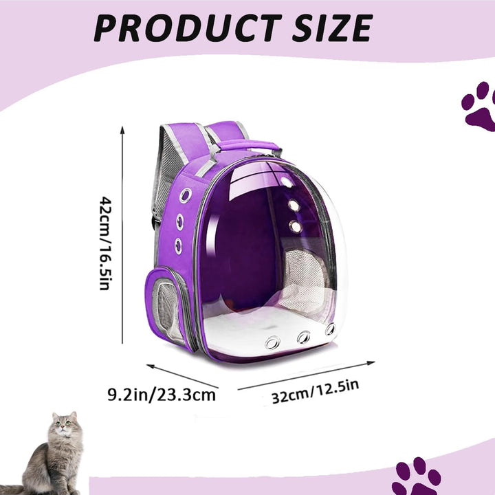 Erweiterbar Katzenrucksack Hunderucksack, Vorderrucksack für Katzen und Kleine Hunde, mit transparen