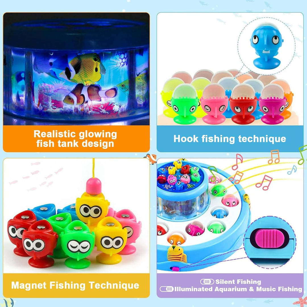 jerryvon Angelspiel Spielzeug ab 3 Jahre, Kinderspiele Kinderspielzeug ab 2 3 Jahre, Magnet Fische A
