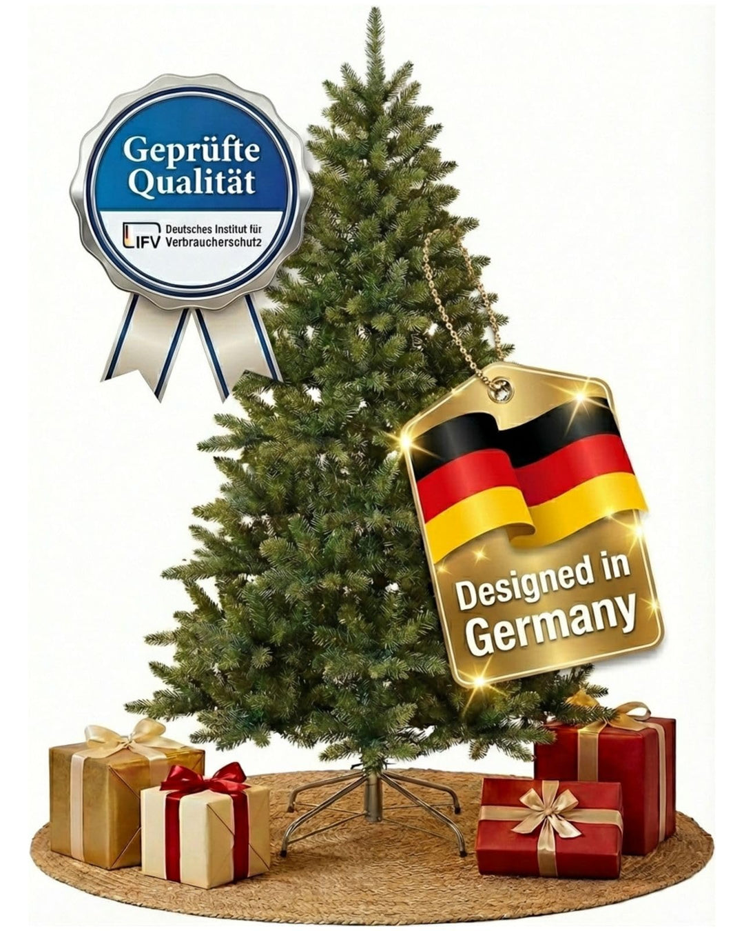 XENOTEC Weihnachtsbaum 210cm - Weihnachtsbaum Künstlich - Künstlicher Weihnachtsbaum ohne Beleuchtun