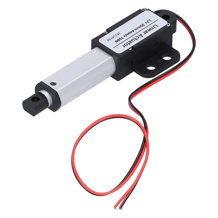 30mm DC 12V Linearaktuator Mini Electric Linear Motion Actuator Kurzschlussschutz T-Typ Schraube(Hub