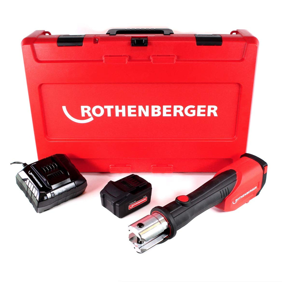 ROTHENBERGER 1000001840 ROMAX 4000 Basic Set Pressmaschine Standard, EU, 4Ah Akku Kapazität