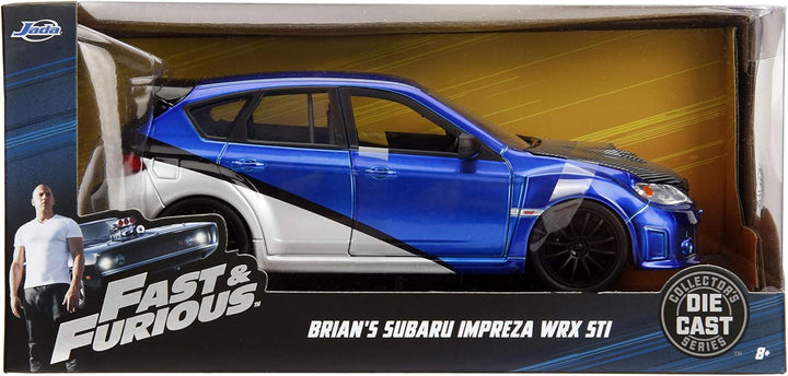 Jada Toys 99514 Fast & Furious Brian's 2012 Subaru Impreza WRX STI, Auto, Tuning-Modell im Massstab