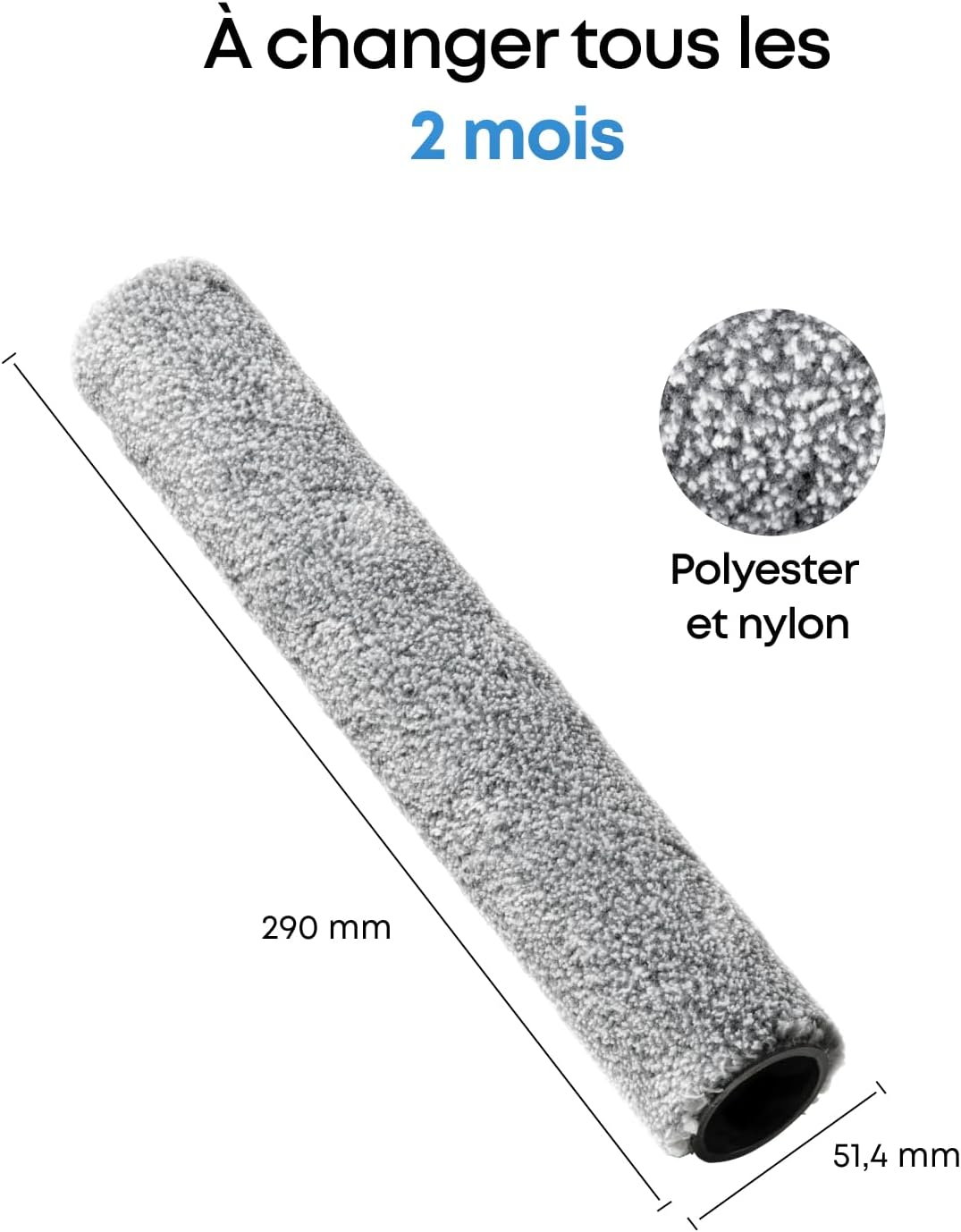 eufy Wischrolle, langlebig, waschbar, effektive Reinigung, passend für E25, E28, S1 und S1 Pro