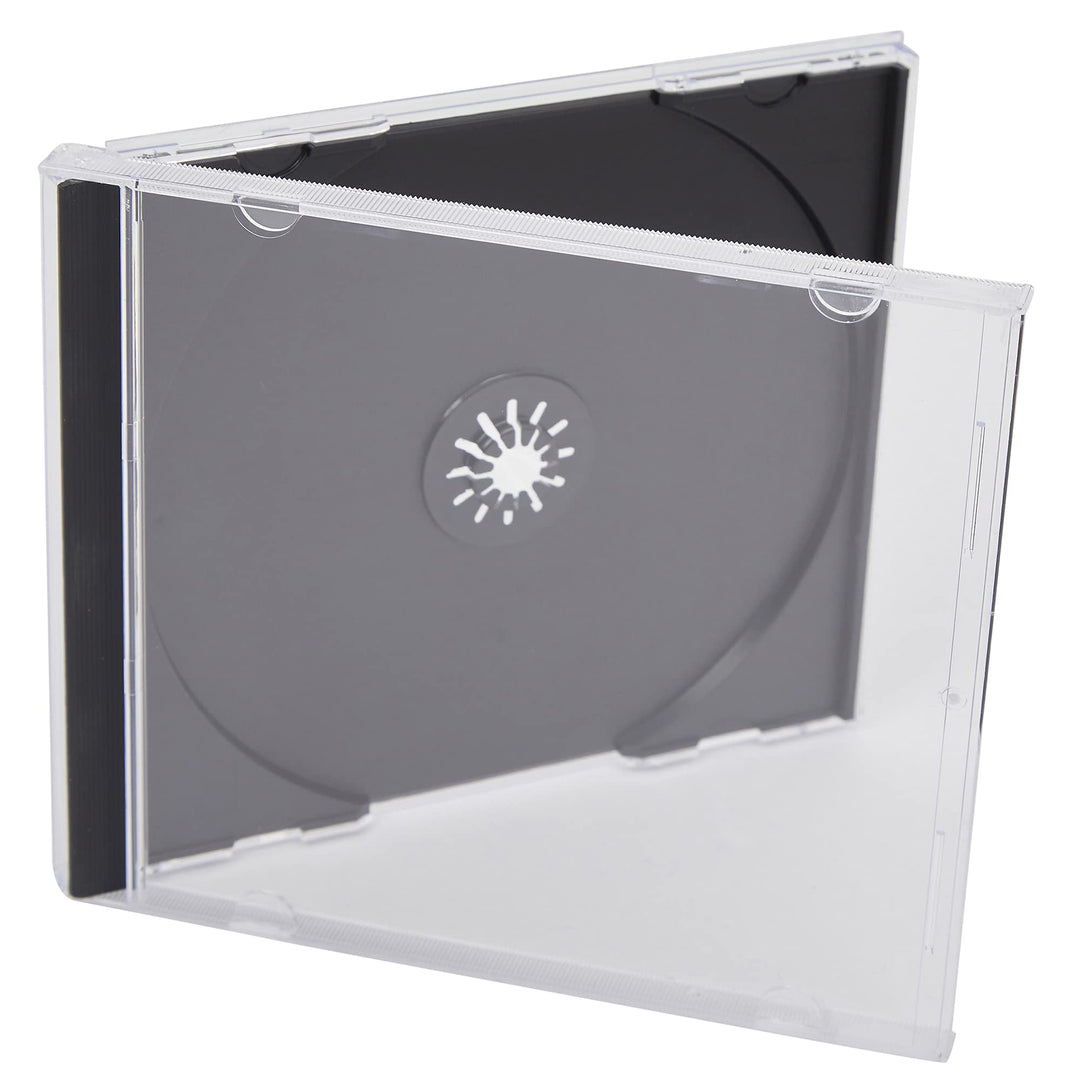 CD/DVD Jewel 10,4 mm Hüllen für 1 Disc mit schwarzem Tray (100 Stück) Marken Dragon Trading®