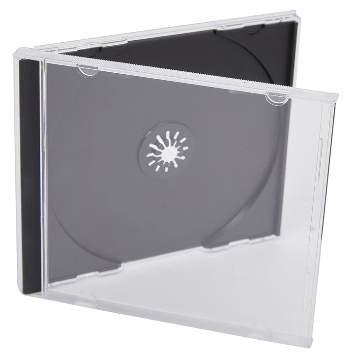 CD/DVD Jewel 10,4 mm Hüllen für 1 Disc mit schwarzem Tray (100 Stück) Marken Dragon Trading®