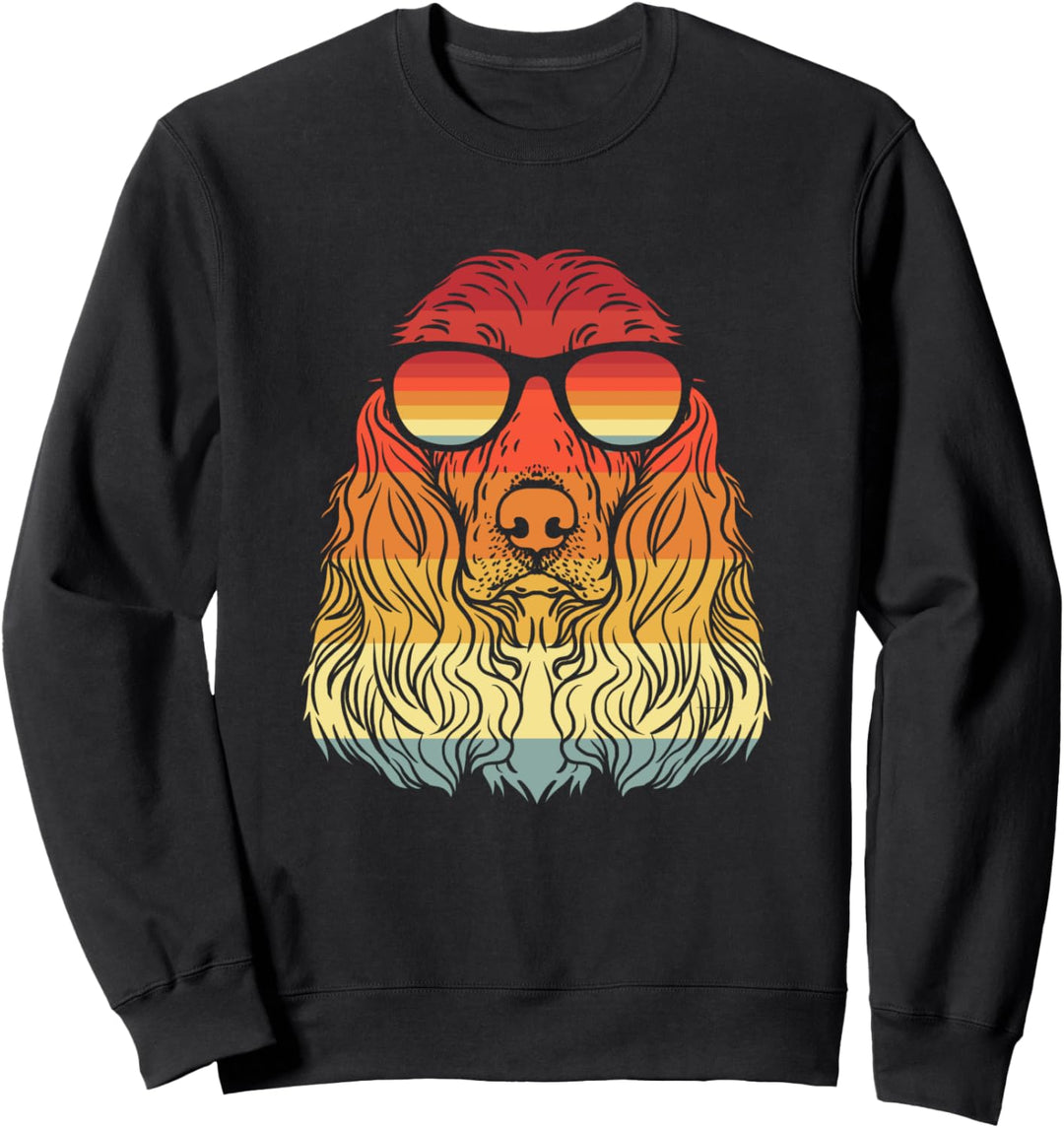 Retro Vintage Cavalier King Charles Spaniel Hund Cocker Sweatshirt