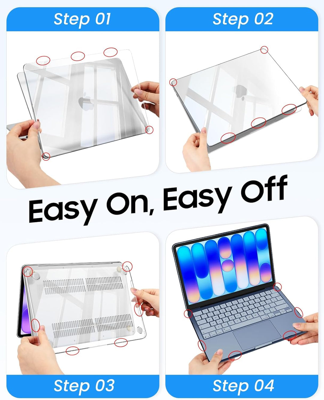 Fintie Hülle Kompatibel mit MacBook Neo 13 Zoll A3404 mit A18 Pro Chip 2026, Ultradünne Hartschale S