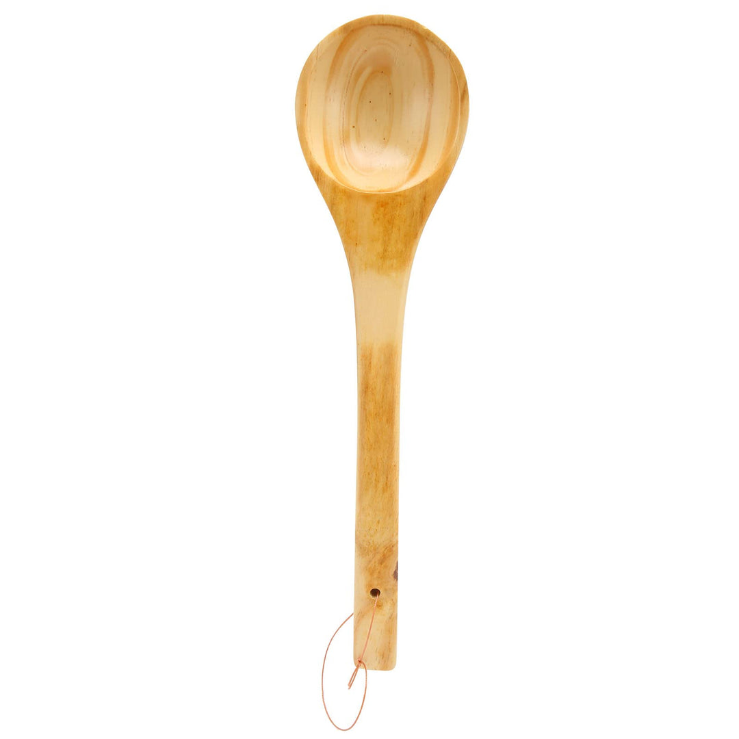 Saunakelle, Grosse Holzkelle Sauna Wasserschöpfkelle Spa Löffel mit Langem Griff für Dampfbad, Sauna