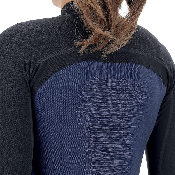 UYN Damen Granfondo Langarmshirt (1er Pack) S Peacot/Blackboard, S Peacot/Blackboard