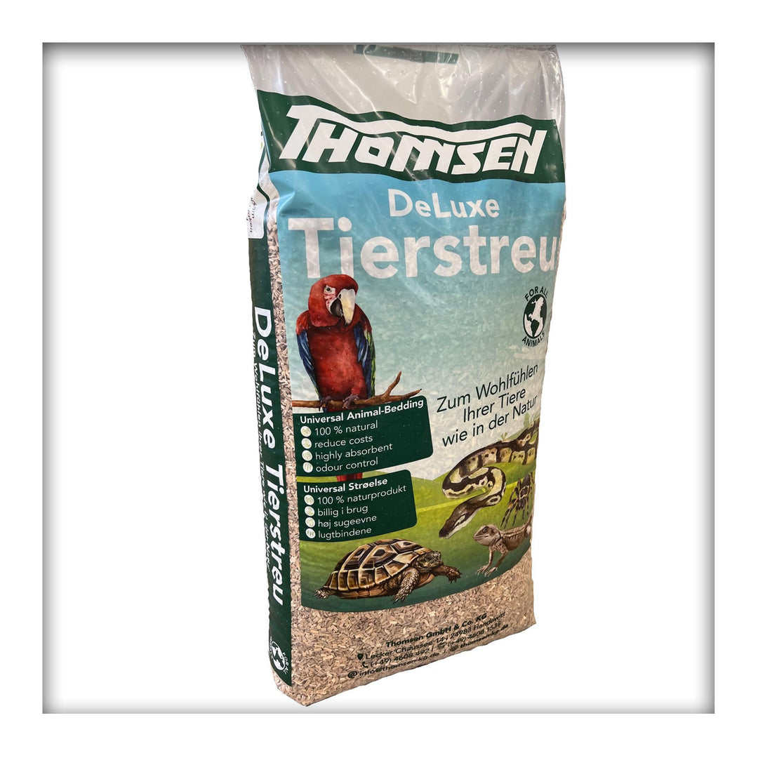 60 Liter Deluxe Tierstreu Medium Buchenholz-Granulat Vögel, Nager, Reptilien