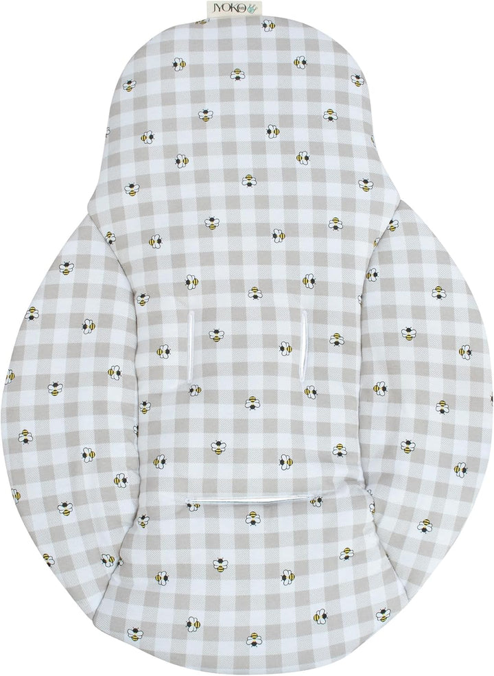 JYOKO Kids Sitzverkleinerer Kissen für Babywippe Hängematte, aus Baumwolle kompatibel mit Mamaroo 4m