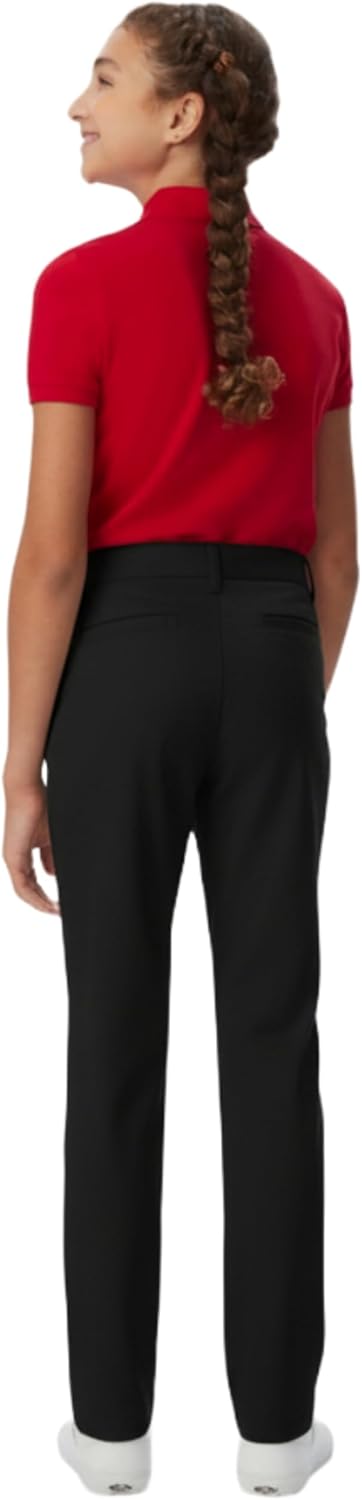 French Toast Little Girls' Straight Leg Pant, Black, 5