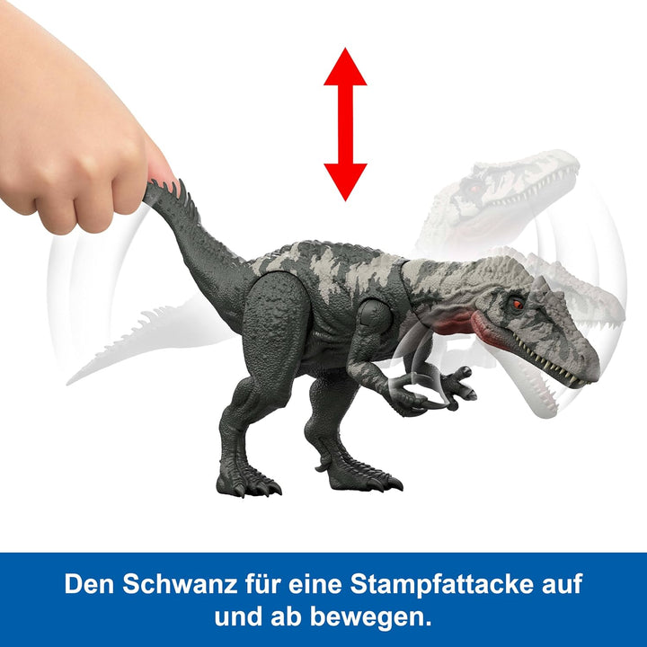 Mattel Jurassic World: Die Wiedergeburt Gigantic Thrashers-Dinosaurierfigur, Chilantaisaurus grosse