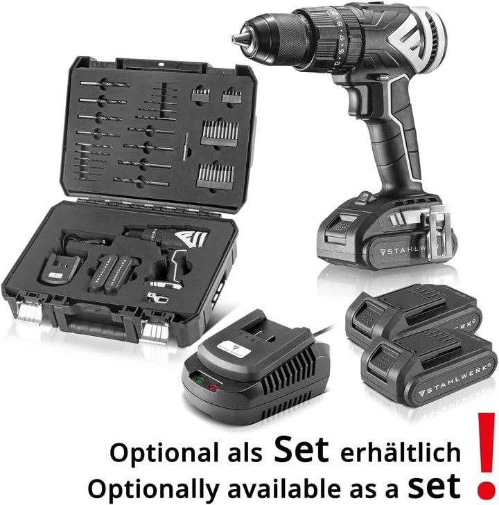 STAHLWERK Brushless Akku Schlagbohrschrauber ASB-20 ST ohne Akku | 20 Volt-System | Bohrschrauber |