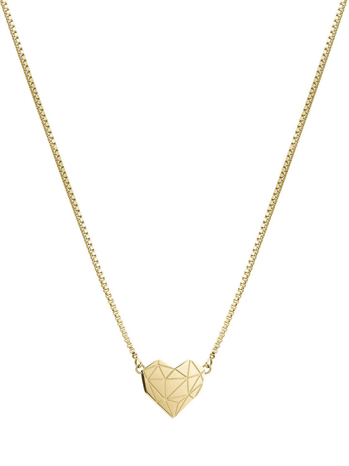 LIEBESKIND BERLIN Damen-Collier Edelstahl Gold Single, Gold Single