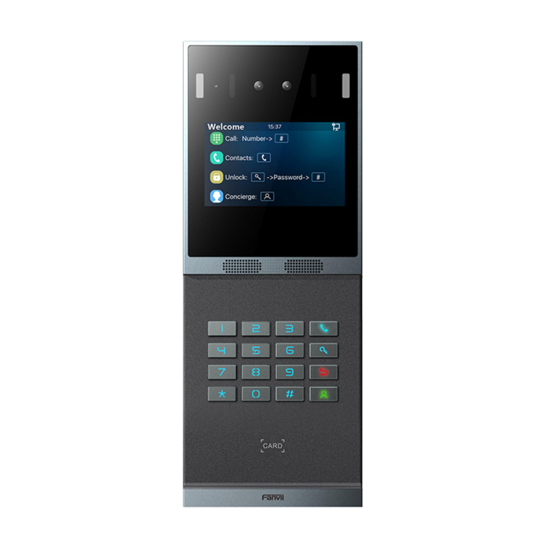 Fanvil i66 IP-Video-Türsprechanlage, LCD-Display, numerische Tastatur, 2 Relais, Kamera 2 MP, RFID,