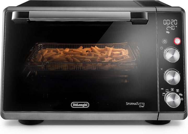 De'Longhi Sfornatutto Chef DO34326, Elektroofen, belüftet, 6 Kochfunktionen, LCD-Display, Temperatur