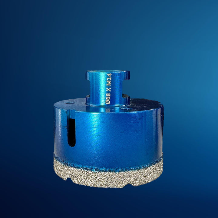 EDW Diamant Fliesenbohrer 68 mm x M14, Fliesenbohrkrone für Fliese, Wandfliese, Feinsteinzeug, Natur