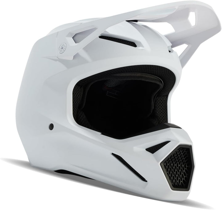 Fox Racing V1 Motocross-Helm, mattweiss, Grösse M M Mattweiss, M Mattweiss