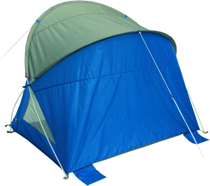 High Peak Strandmuschel Sevilla, UV 40 Sonnenschutz, Windschutz mit 4 Sandtaschen, grosse Mesh Fenst