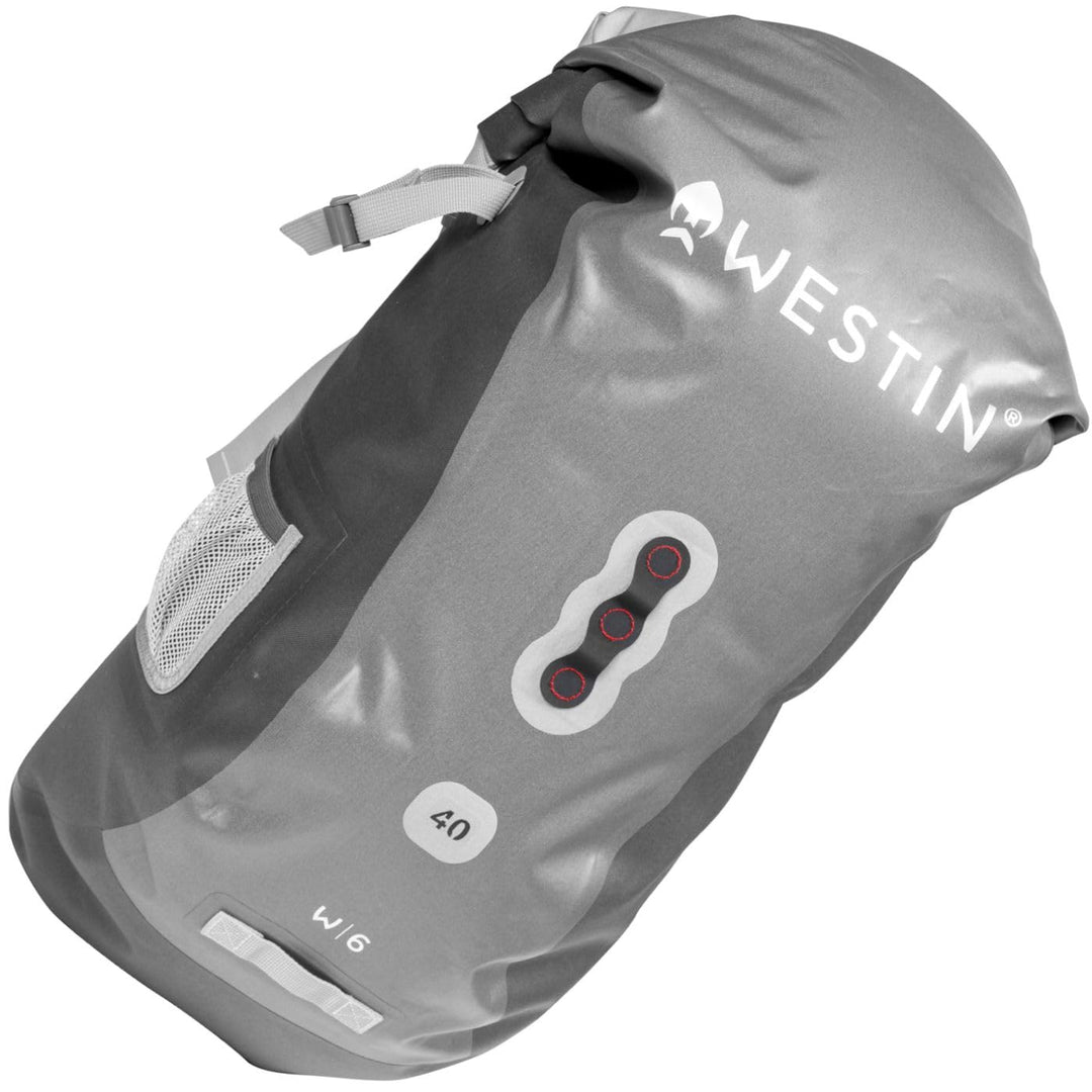 Westin W6 40L 58x35x20cm Roll-Top Backpack - Angelrucksack zum Kunstköderangeln, Ködertasche zum Spi