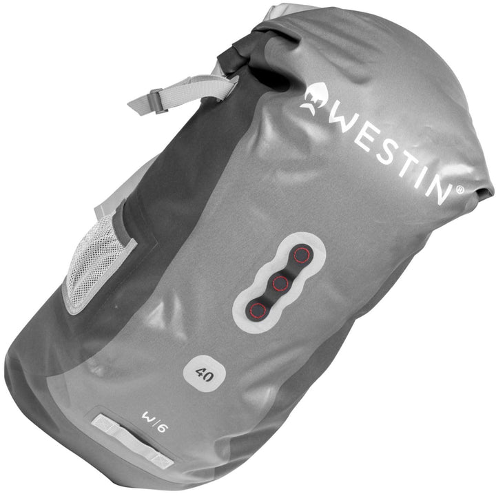 Westin W6 40L 58x35x20cm Roll-Top Backpack - Angelrucksack zum Kunstköderangeln, Ködertasche zum Spi