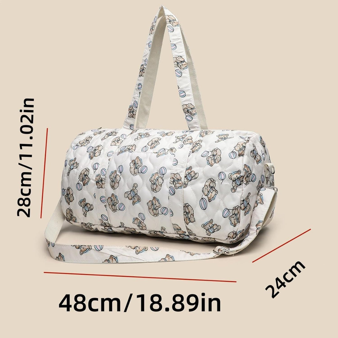 Large Capacity Maternity Bag, Portable Diaper Tote, 18.12 Inches Hospital Bag with Compartments, Tra