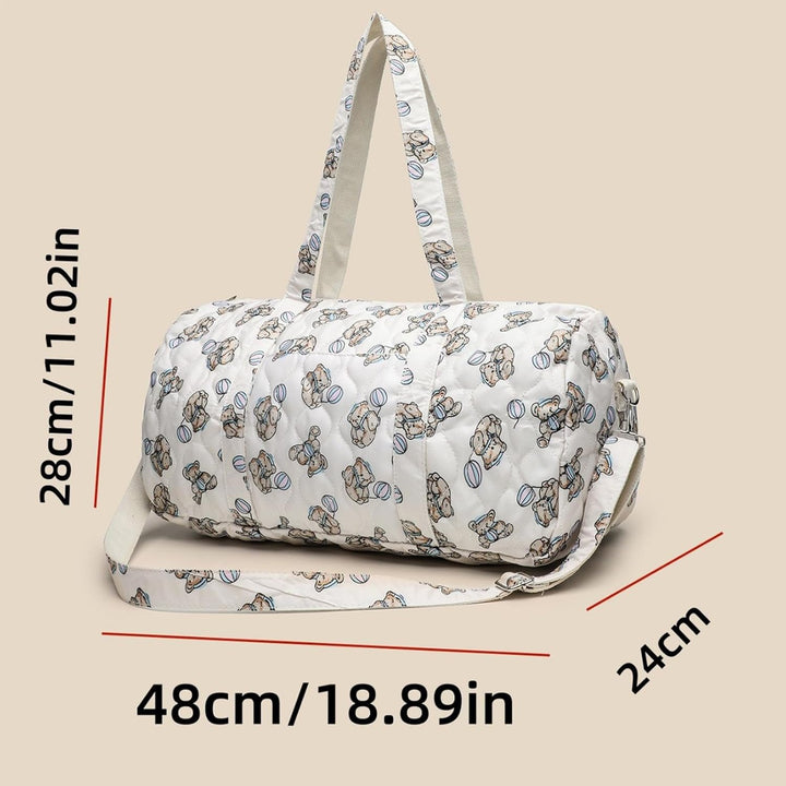 Large Capacity Maternity Bag, Portable Diaper Tote, 18.12 Inches Hospital Bag with Compartments, Tra