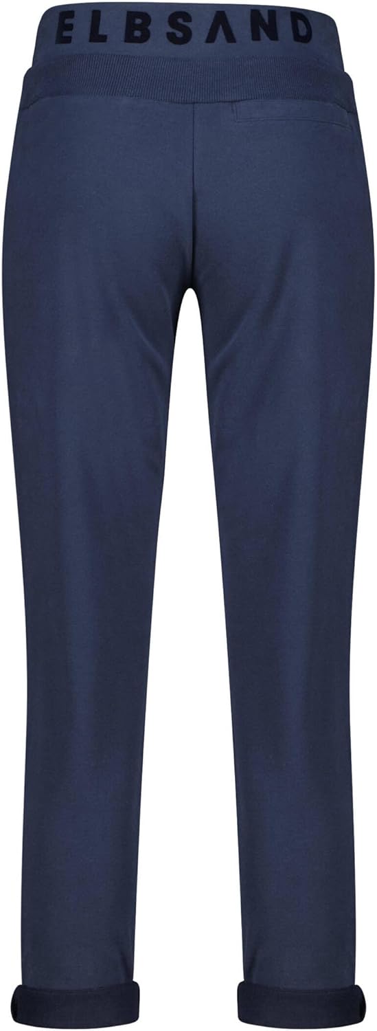 Elbsand Brinja Damen 7/8 Hose, Sweathose, gerade Schnittform S Blau, S Blau