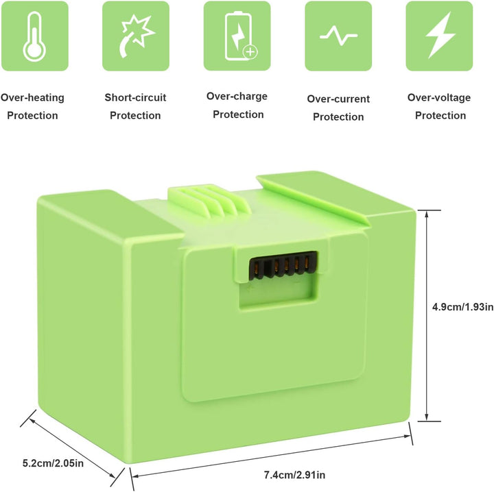 ASUNCELL Li-ion Ersatzakku für i7, 14.4V 4000mAh Akku für iRobot Roomba e und i Serie i7/i7+ i4/i4+