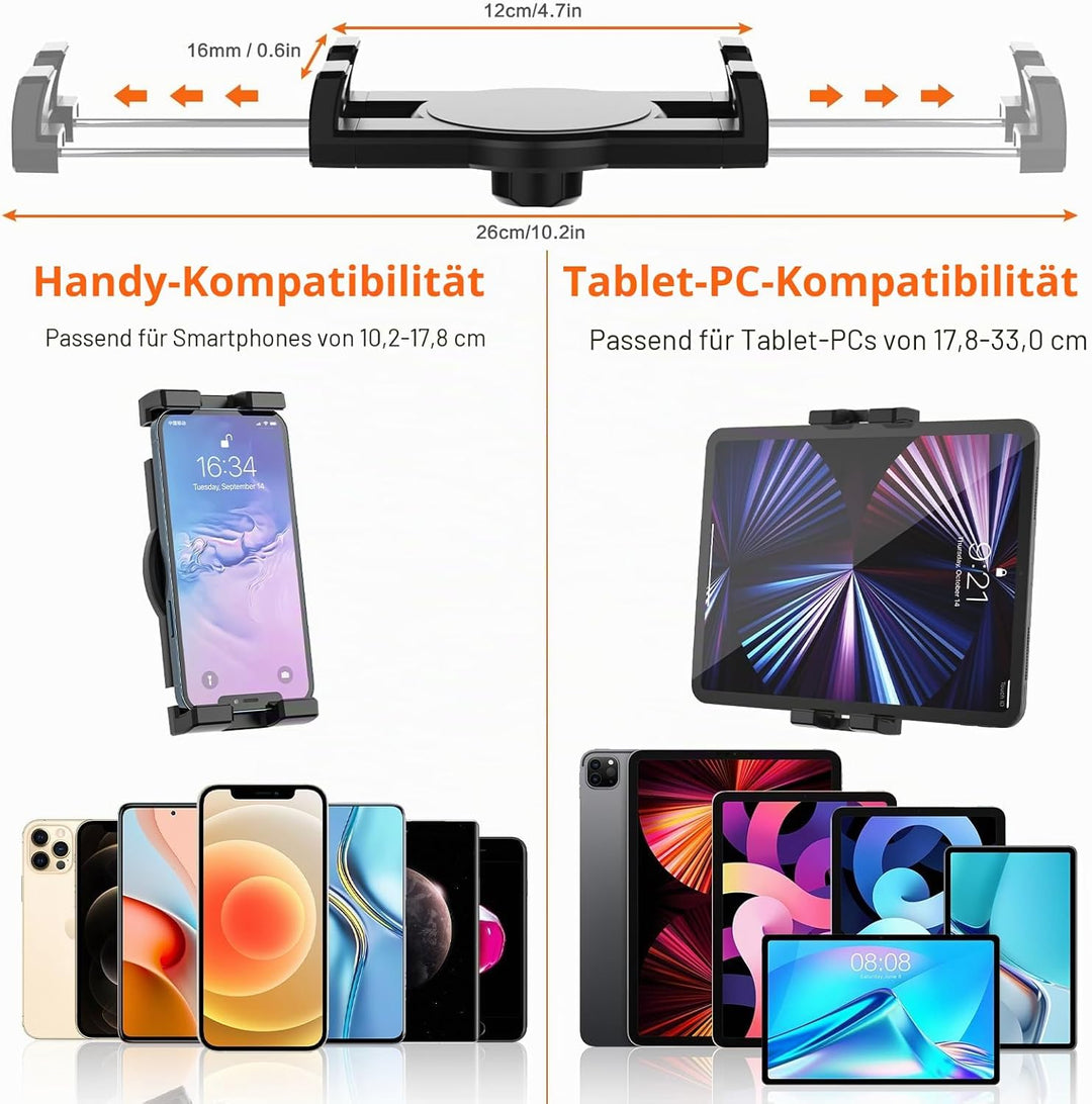 Armaturenbrett Autohalterung Tablet Halterung, Oilcan KFZ Saugnapf Tablet Halter mit Verstellbarem A