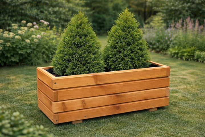 FKL DESIGN Home Deco NEU Pflanzkasten aus Holz TOP Pflanzkübel Garten Terrasse fertig montiert D2 Ei
