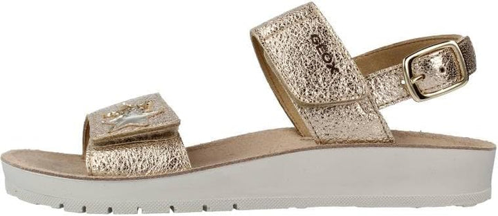 Geox Mädchen J Costarei Gi Sandals, Gold